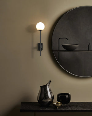 Modern Single Glass Globe Wall Light | Assorted Finishes