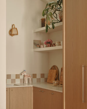 Natural Bamboo Curved Wall Light