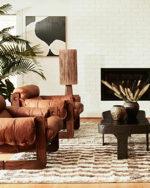 Natural Raffia Floor Lamp