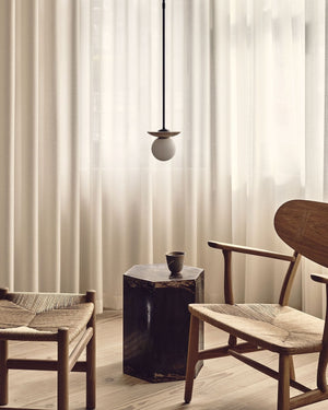 Natural Stone Orb Pendant | Lighting Collective