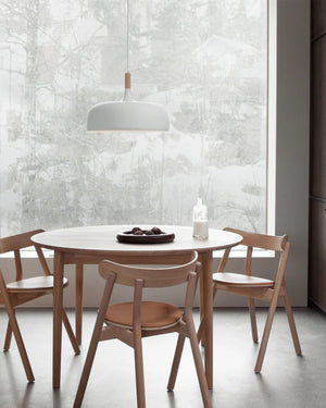 Nordic Styled Pendant Light | Metal & Timber