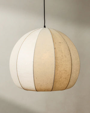 Organic Semi-Sheer Paper Pendant | Light On | Lighting Collective 