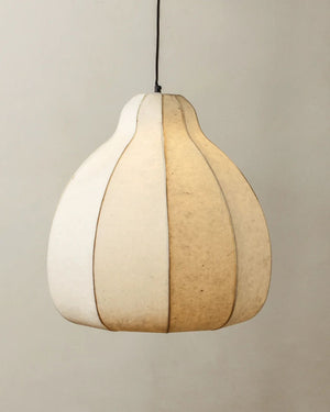 Organic Semi-Sheer Short Paper Pendant | Lighting Collective