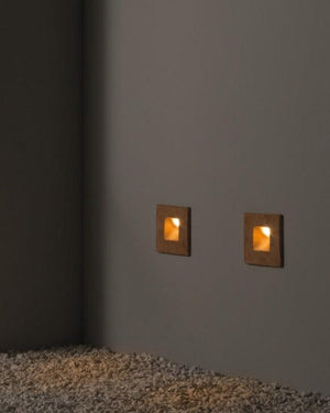 Organic Square Exterior Step Light | Lighting Collective | Galestro