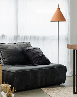 Organic Clay Cone Floor Lamp | Totana