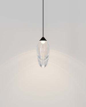 Organic Hand Blown Glass Pendant