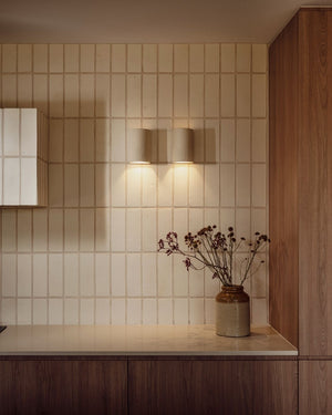 Organic Handmade Ceramic Wall Light | Stone | Lighting Collective