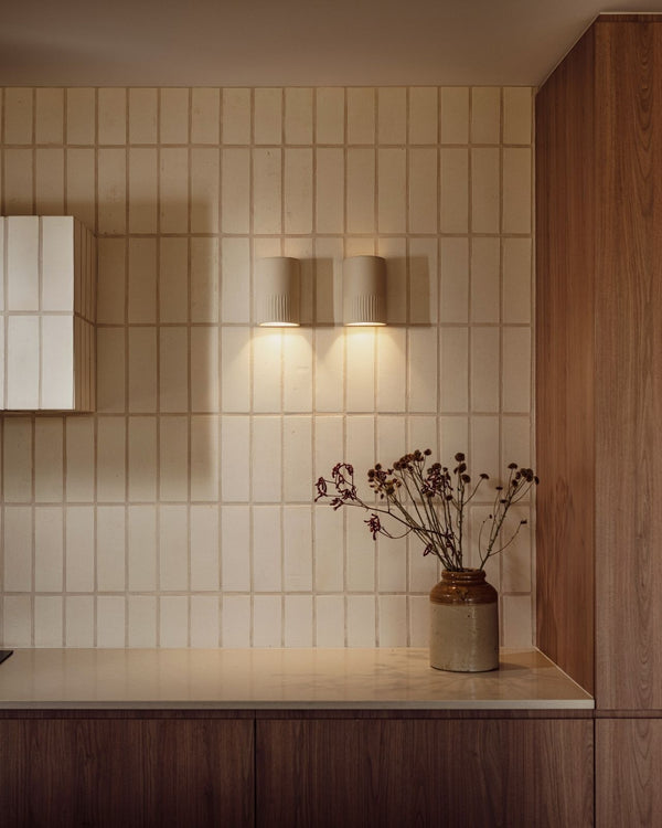 Organic Handmade Ceramic Wall Light | Stone