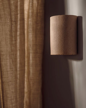 Handmade Raw Ceramic Wall Light | Nudie