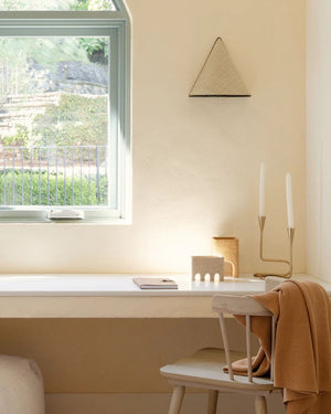 Organic Woven Half-Cone Wall Light