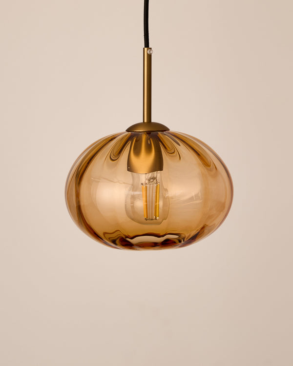 Peach Glass / Small / Black