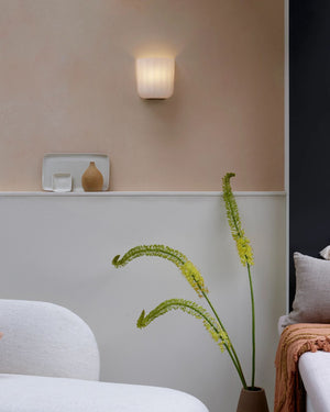 Pleated Glass Wall Sconce | Living Room | Lighting Collective 