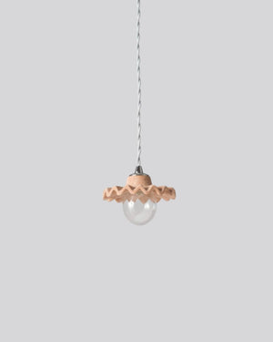 Pleated Ceramic Pendant | Assorted Finishes
