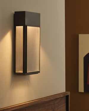 Ribbed Glass & Brass Wall Light | Lighting Collective 