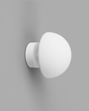 Short Arm Minimalist Glass Dome Wall Light | Lighting Collective