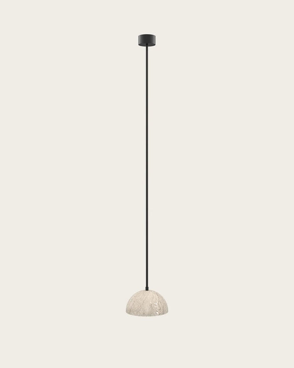 Matte Black & Travertine