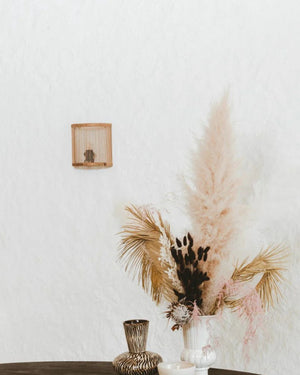 Simplistic Rattan Wall Sconce