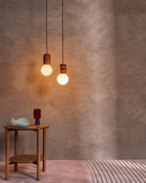 Striped Timber Pendant Light Oscillate Victorian Ash Blackwood