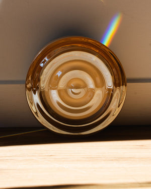 Thick Textured Glass Wall Light