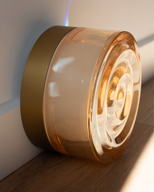 Thick Textured Glass Wall Light