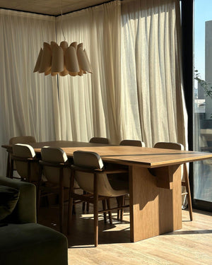 Tiered Timber Pendant Light