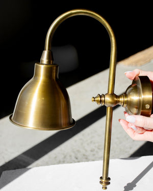 Traditional Antique Brass Wall Lamp