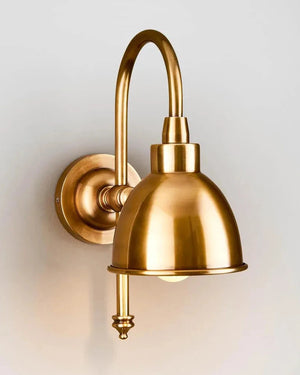 Traditional Antique Brass Wall Lamp Dark Brass