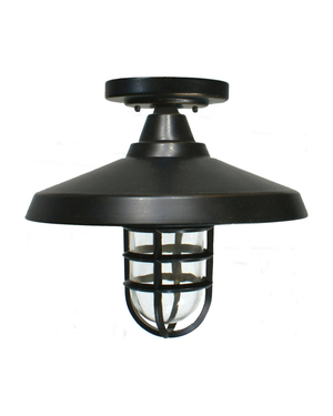 Antique Bronze Exterior Flush Mount Ceiling Light