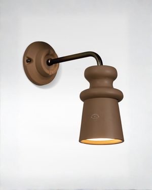 Tuscan Ceramic Outdoor Wall Light Khaki 