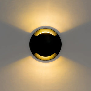 Two Way LED Deck Light | Black | Turned On