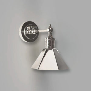 Classic Wall Light Sconce with Pyramid Shade