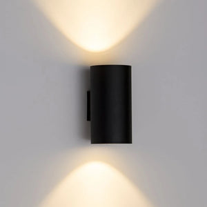 Up & Down Exterior Pillar Wall Light | TRIColour | Installed