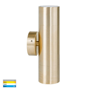 Up & Down Pillar Light | Brass | TRIColour | Side View