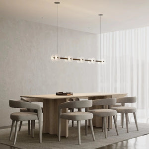 Coral Linear Bar Pendant | Frosted | Dining Room