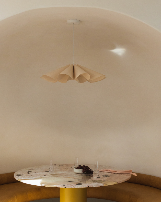 Artistic Wooden Suspended Pendant | Lighting Collective