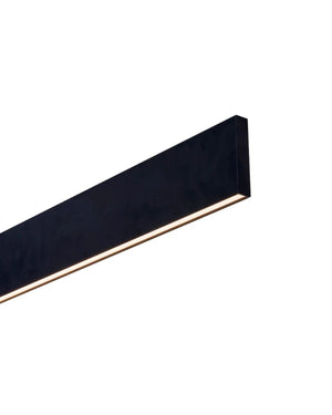 Wide Black Linear Pendant