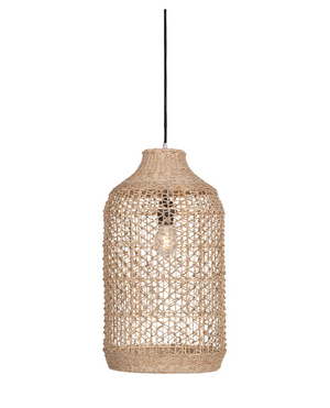 Tall Hand Weaved Banana Leaf Shade | Lili
