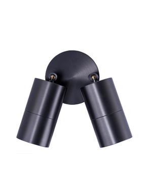 Adjustable Double Cylindrical Spot Light | Graphite | TRIColour-Wall Lights-Lighting Collective
