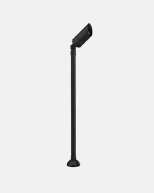 Black landscape light with one head on grey background