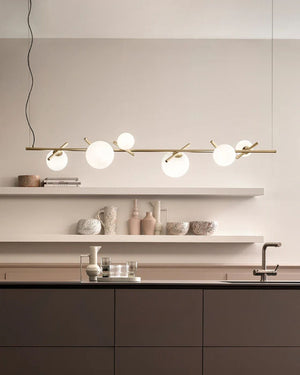 Adjustable Rod Orb Linear Pendant - Lighting Collective