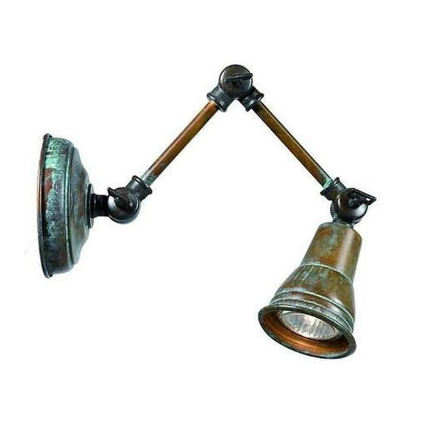 Aged Brass Adjustable Wall Light | SALE
