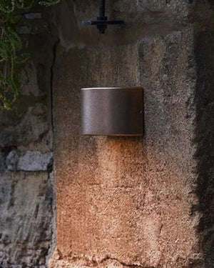 Aged Bronze Curved Surface Mounted Step Light - Lighting Collective