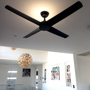 Uplight Ceiling Fan | Ambience DC | Black | Lighting Collective