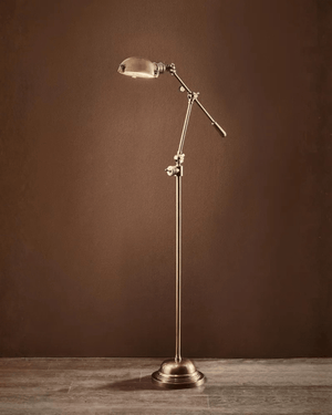 Antique Brass Readers Floor Lamp - Lighting Collective