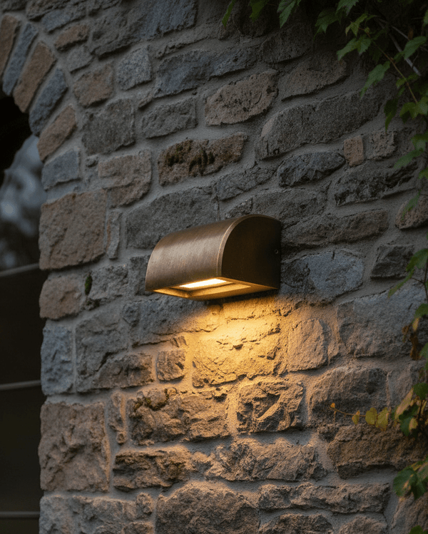 Antique Bronze Curved Surface Mounted Step Light
