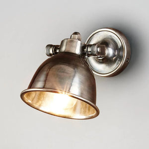 Antiqued Dome Shade Wall Light | Assorted Finishes