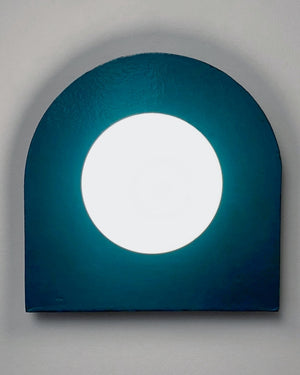 Arched Ceramic Wall Light Sunrise Moonrise Blue Green