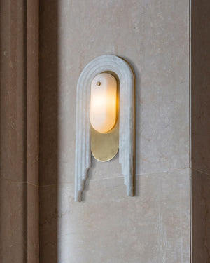 Art Series | Arched Alabaster Wall Light - Lighting Collective