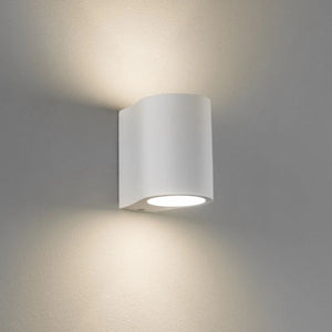 Modern White Plaster Wall Light