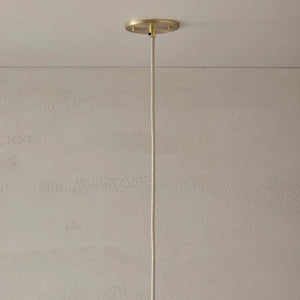 Ceramic Suspended Fabric Cord Pendant | Terra 0